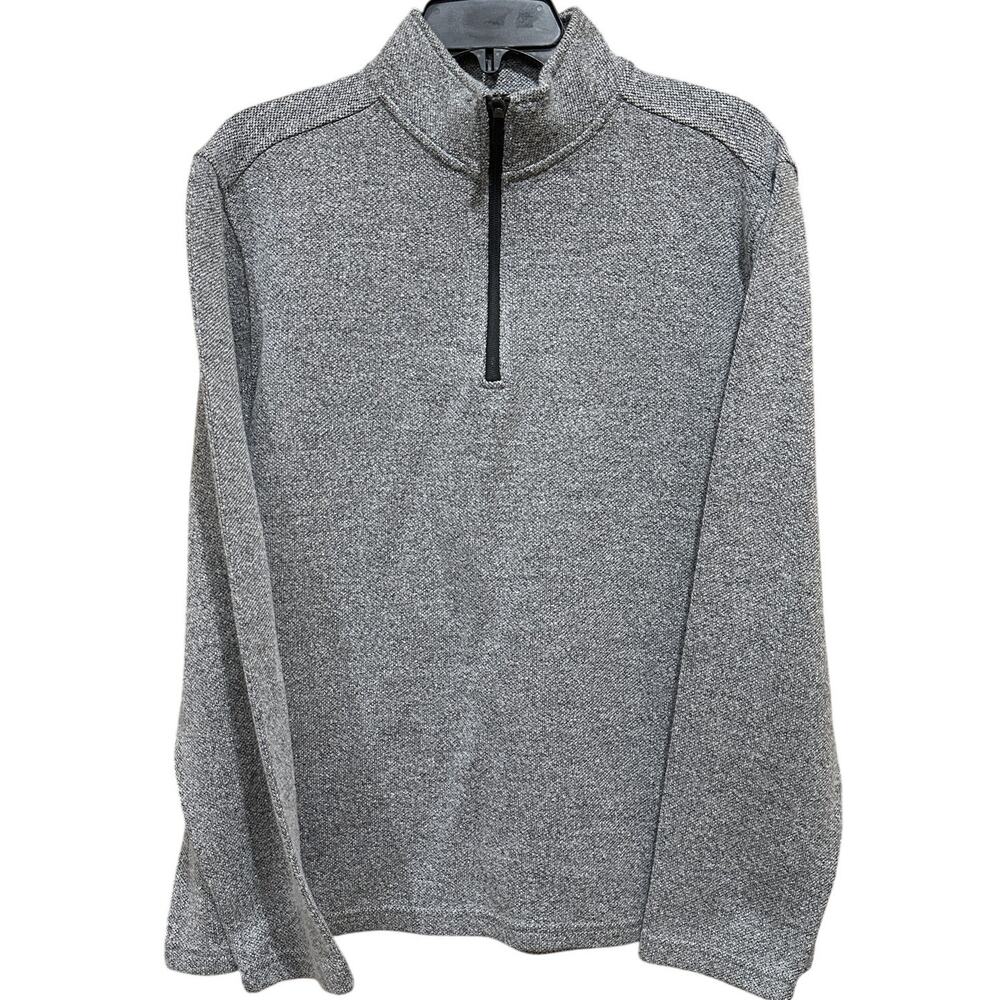 Artefact Men Large Gray Quarter Zip Pullover Sweater Lightweight Size L